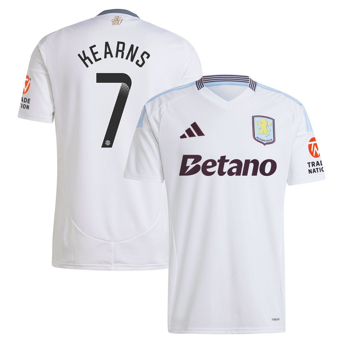 Explore the aston villa wsl away shirt 2024-25 with kearns 7 printing Collection of Aston Villa jerseys. Authentic, high-quality football shirts for every supporter, available worldwide.