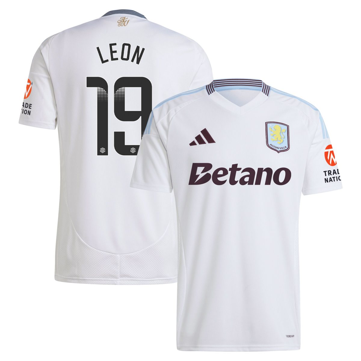 Explore the aston villa wsl away shirt 2024-25 with leon 19 printing Collection of Aston Villa jerseys. Authentic, high-quality football shirts for every supporter, available worldwide.
