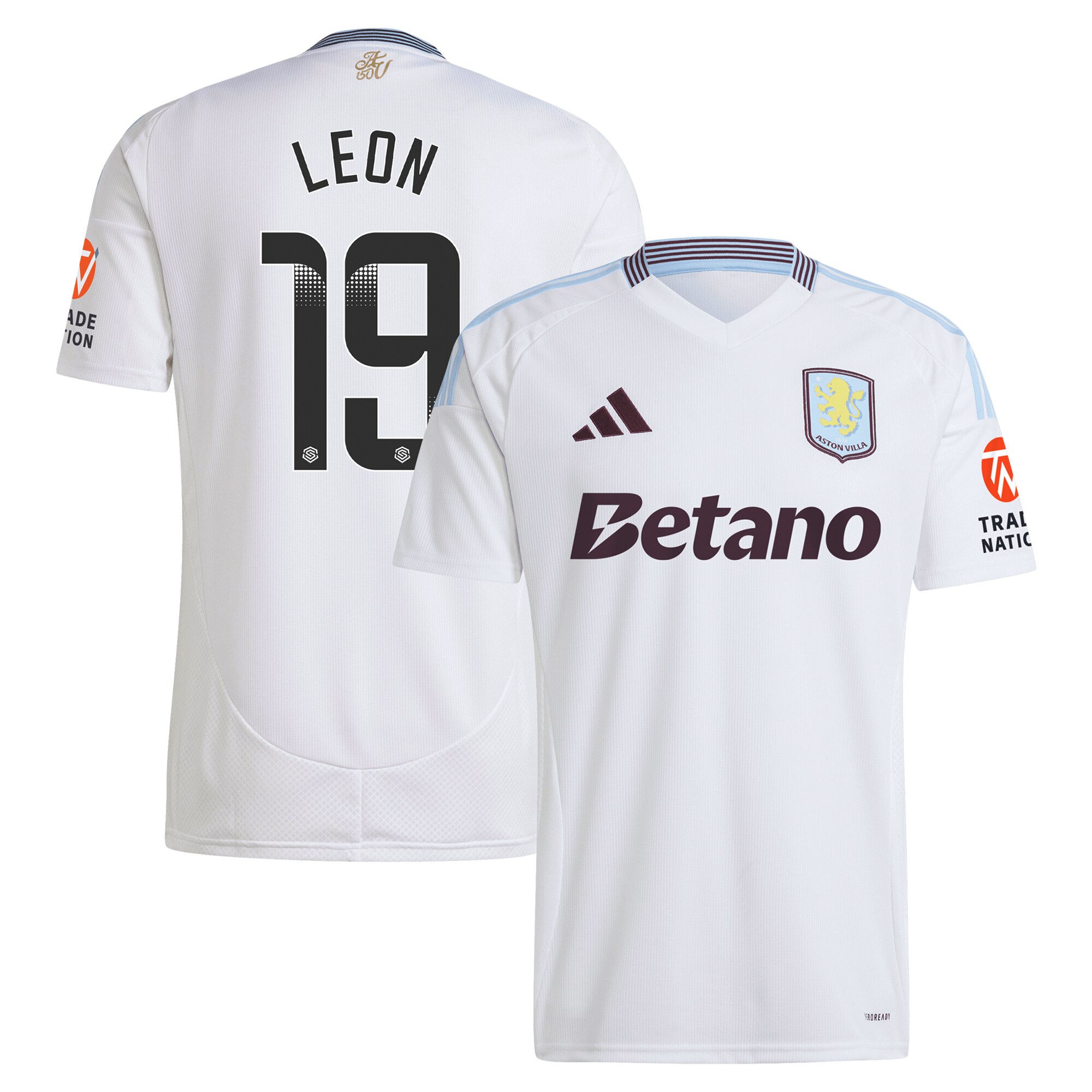 Explore the aston villa wsl away shirt 2024-25 with leon 19 printing Collection of Aston Villa jerseys. Authentic, high-quality football shirts for every supporter, available worldwide.
