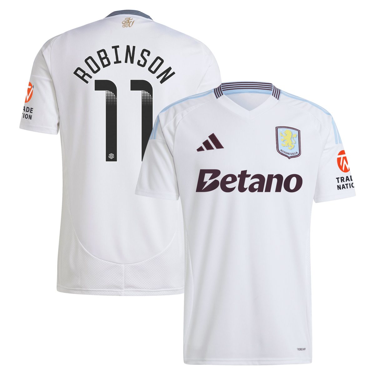 Explore the aston villa wsl away shirt 2024-25 with robinson 11 printing Collection of Aston Villa jerseys. Authentic, high-quality football shirts for every supporter, available worldwide.