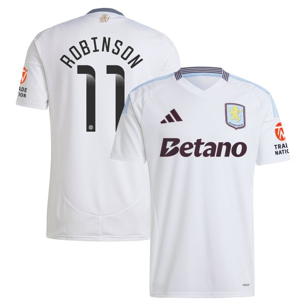 Explore the aston villa wsl away shirt 2024-25 with robinson 11 printing Collection of Aston Villa jerseys. Authentic, high-quality football shirts for every supporter, available worldwide.