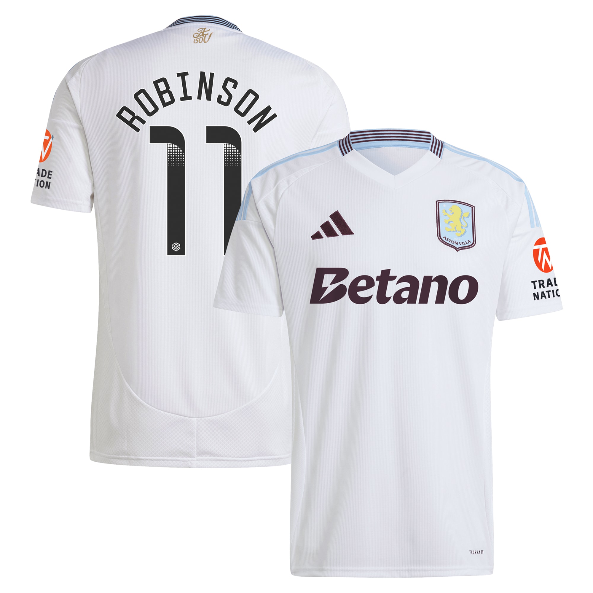 Explore the aston villa wsl away shirt 2024-25 with robinson 11 printing Collection of Aston Villa jerseys. Authentic, high-quality football shirts for every supporter, available worldwide.