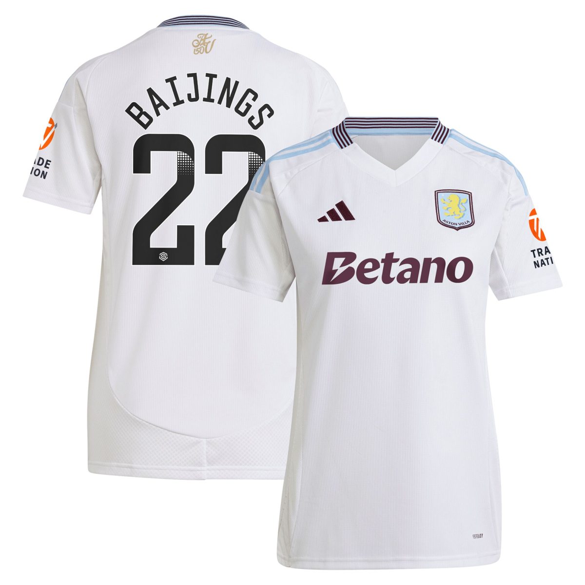 Explore the aston villa wsl away shirt 2024-25 – womens with baijings 22 printing Collection of Aston Villa jerseys. Authentic, high-quality football shirts for every supporter, available worldwide.
