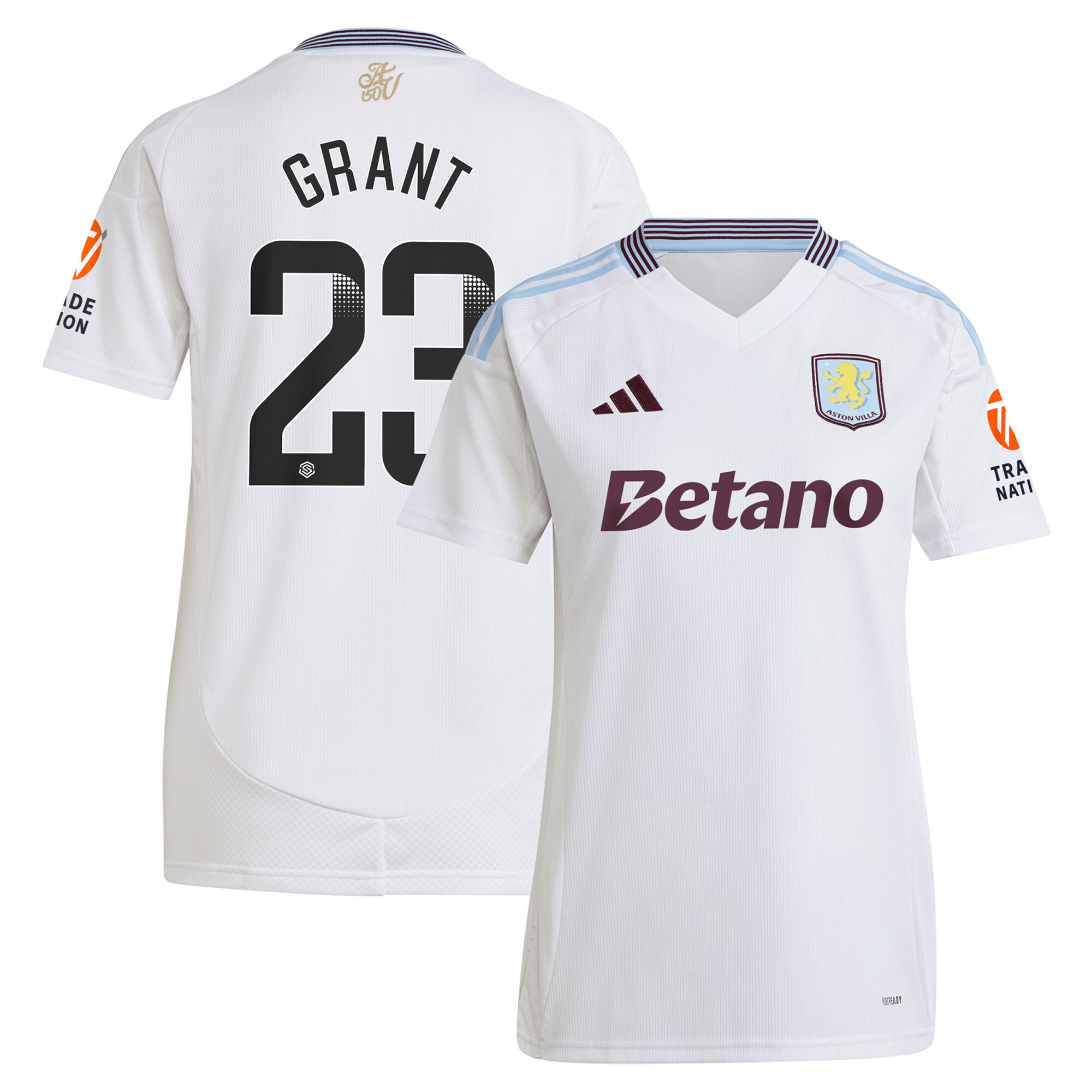 Explore the aston villa wsl away shirt 2024-25 – womens with grant 23 printing Collection of Aston Villa jerseys. Authentic, high-quality football shirts for every supporter, available worldwide.