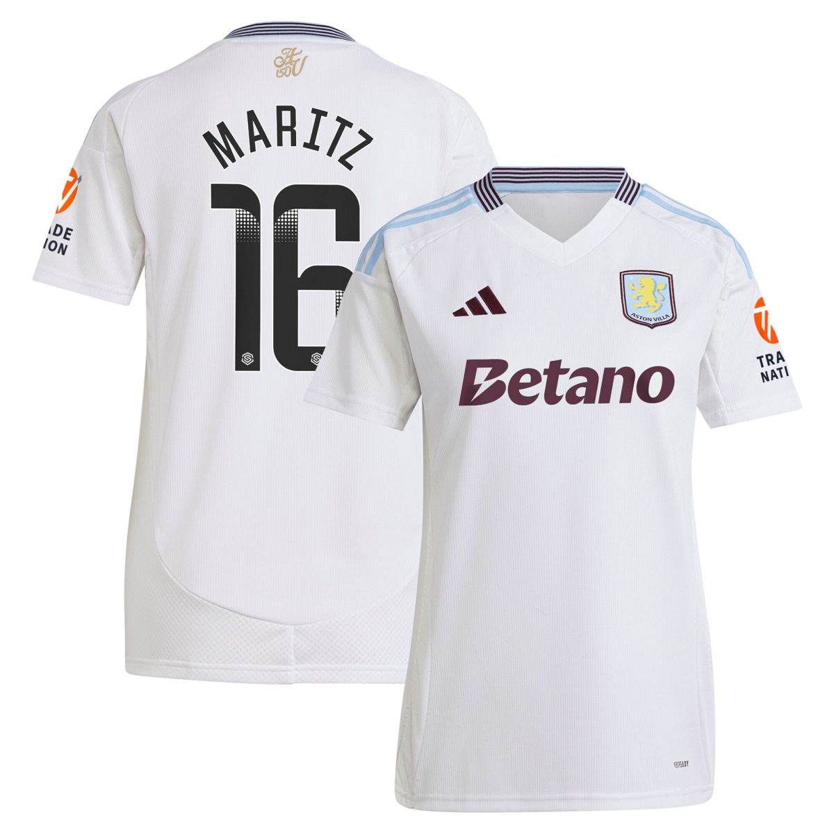 Explore the aston villa wsl away shirt 2024-25 – womens with maritz 16 printing Collection of Aston Villa jerseys. Authentic, high-quality football shirts for every supporter, available worldwide.